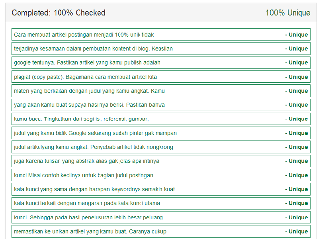 Cara mudah membuat kontent artikel blog 100% unik