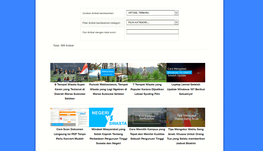 Cara Membuat Sitemap Blog Responsive dan Keren
