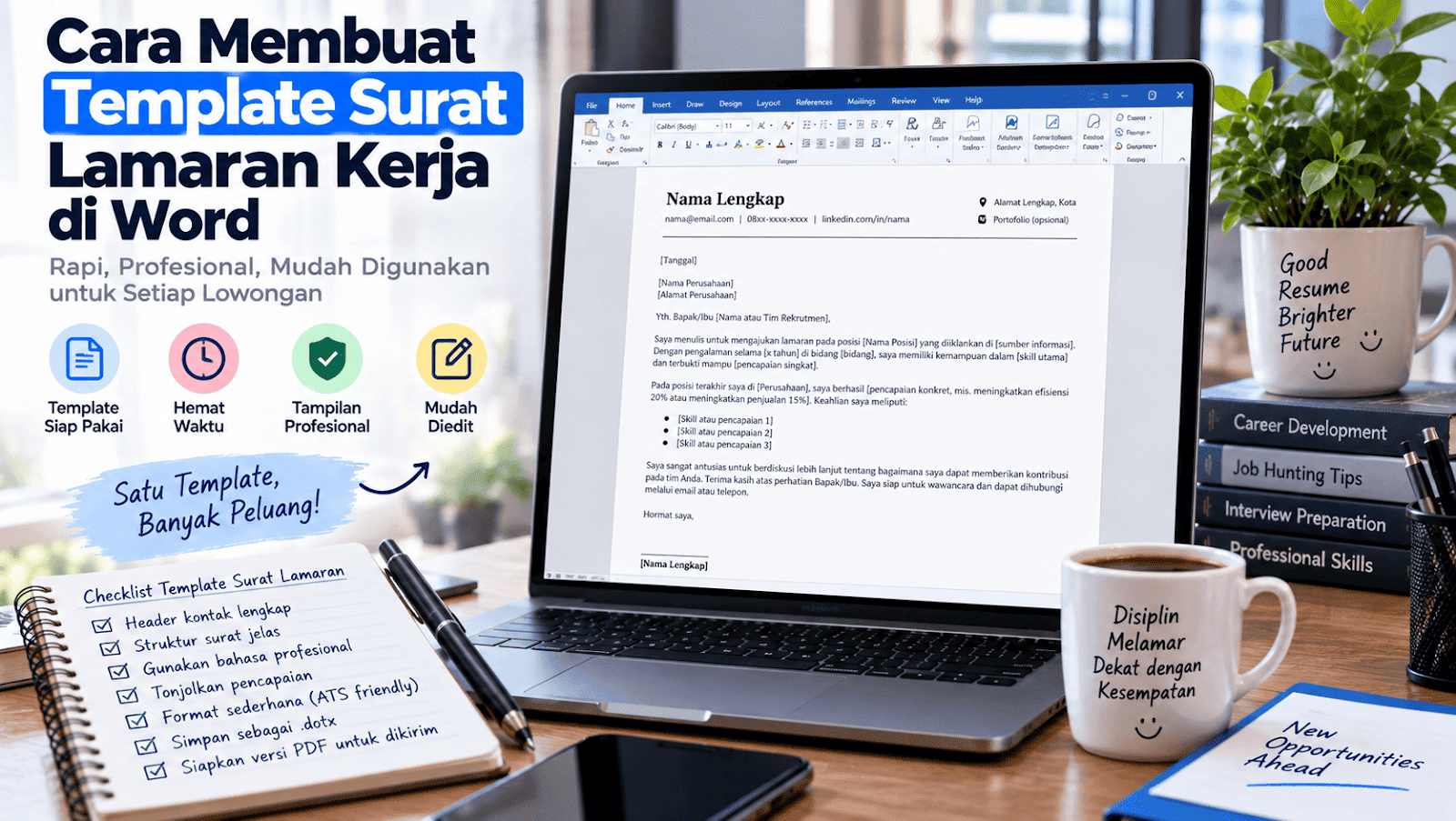 Cara Membuat Template Surat Lamaran Kerja Word: Panduan Praktis