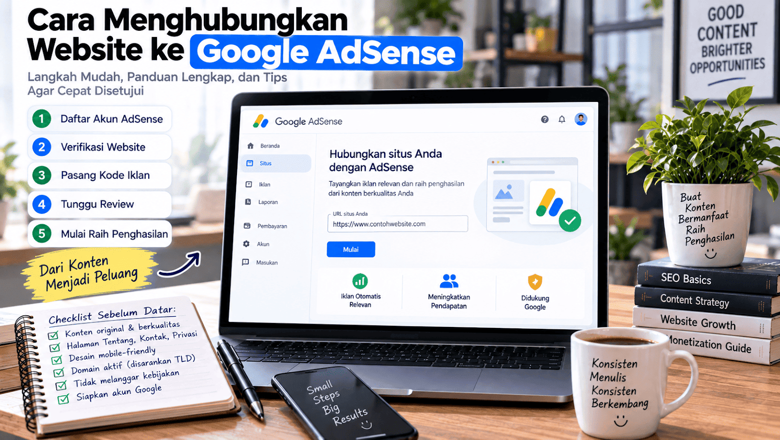 Cara Menghubungkan Website ke Google AdSense: Panduan Lengkap untuk Pemula