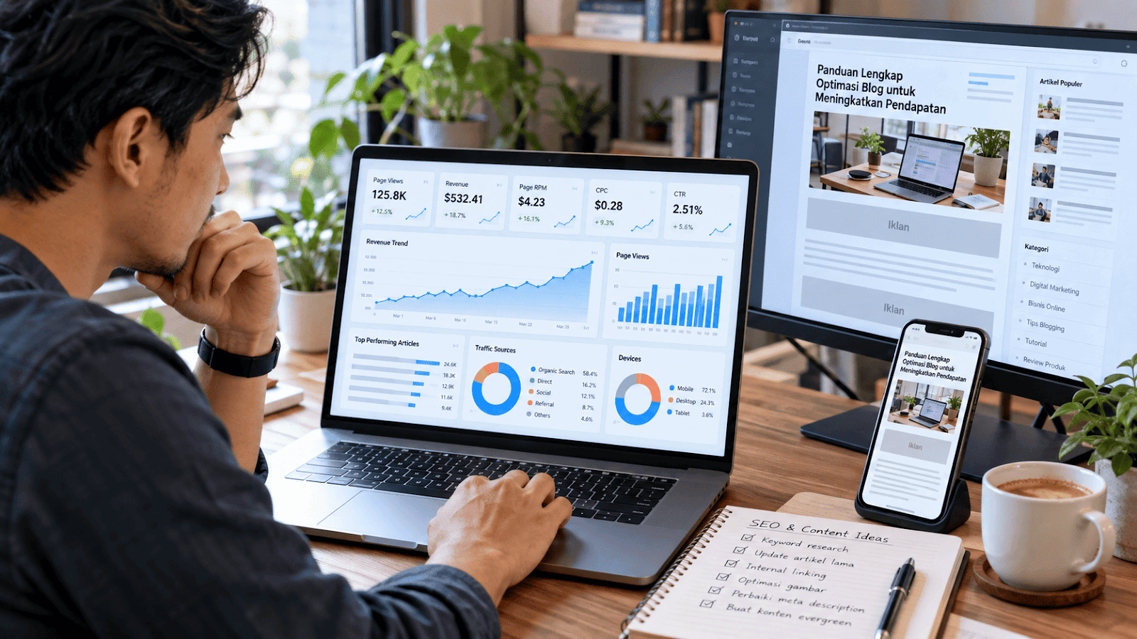 Cara Meningkatkan Penghasilan AdSense Blog: Strategi Efektif untuk Menaikkan Traffic, CPC, dan Pendapatan