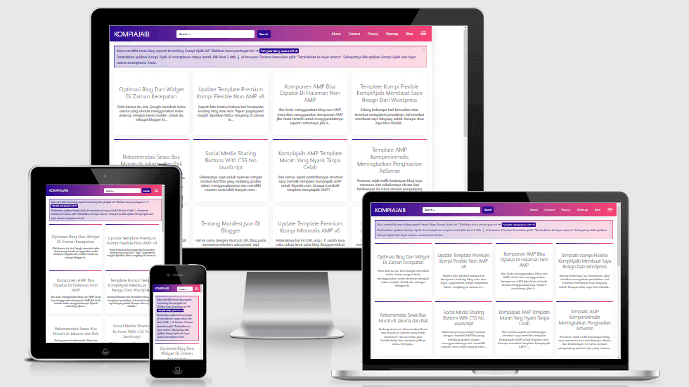 Template Blogger Premium Terbaik 2019