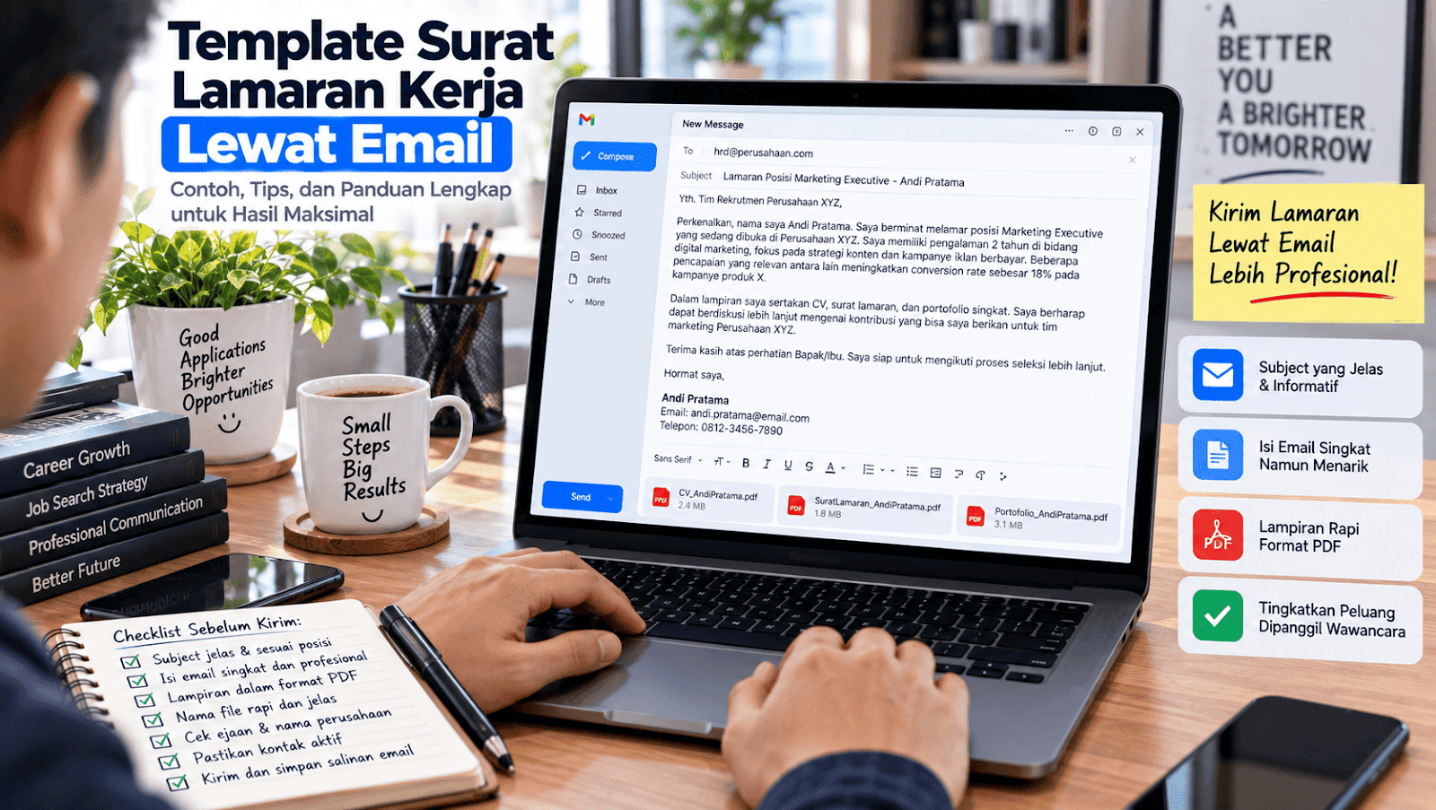 Template Surat Lamaran Kerja Lewat Email yang Profesional